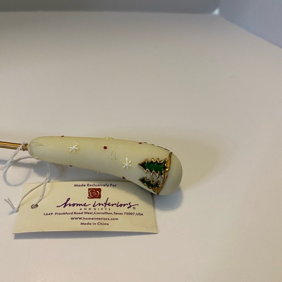 Home interiors and gifts snowman Christmas candle snuffer NWT - Picture 6 of 7